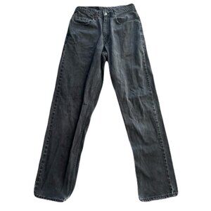 Vintage Levis Euro Wide Leg 32 x 35 Faded Black Jeans